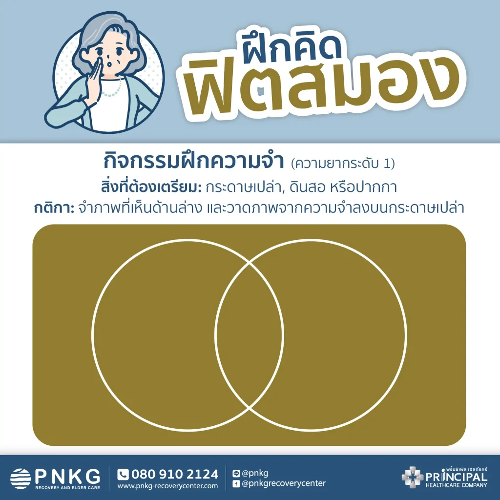 แบบฝึกหัดกิจกรรมฝึกความจำ ฝึกคิดฟิตสมองฉบับง่าย Level 1