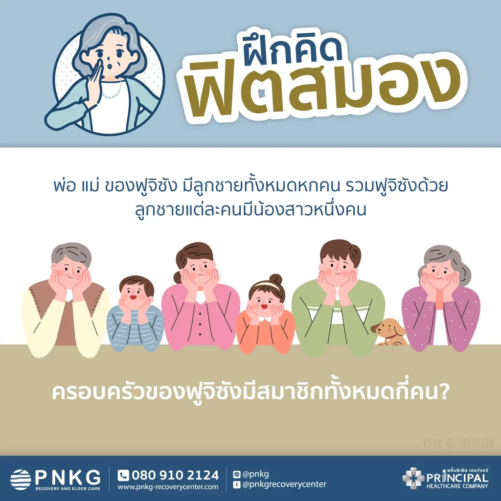 ครอบครัวของฟูจิซังมีสมาชิกทั้งหมดกี่คน