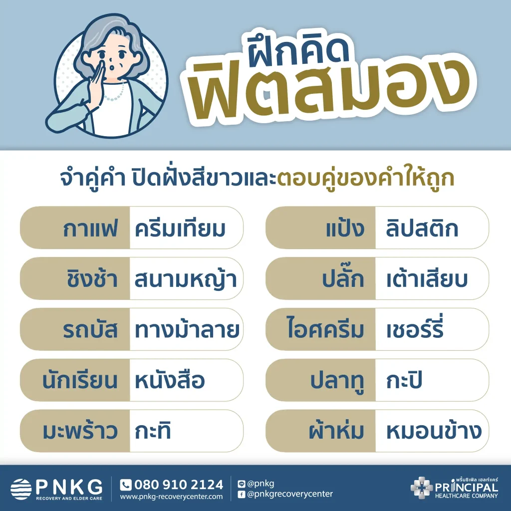 แบบฝึกหัดจำคู่คำ ปิดฝั่งสีขาวและตอบคู่ของคำให้ถูกต้อง EP.1