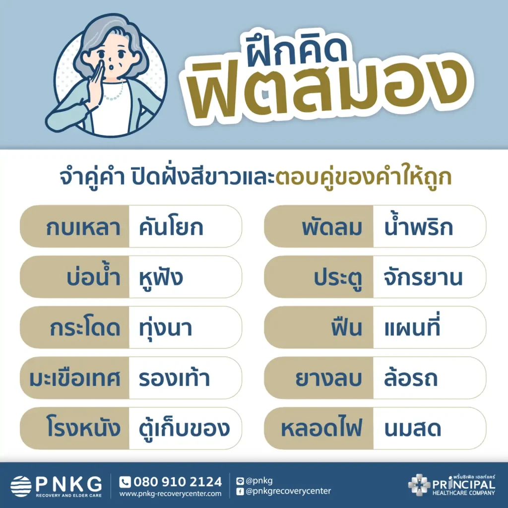 แบบฝึกหัดจำคู่คำ ปิดฝั่งสีขาวและตอบคู่ของคำให้ถูกต้อง EP.3